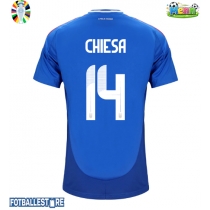 Italia Federico Chiesa #14 Hjemmedrakt EM 2024 Kortermet